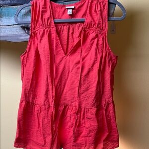 a new day Vibrant Coral Sleeveless Tank Top- size Medium